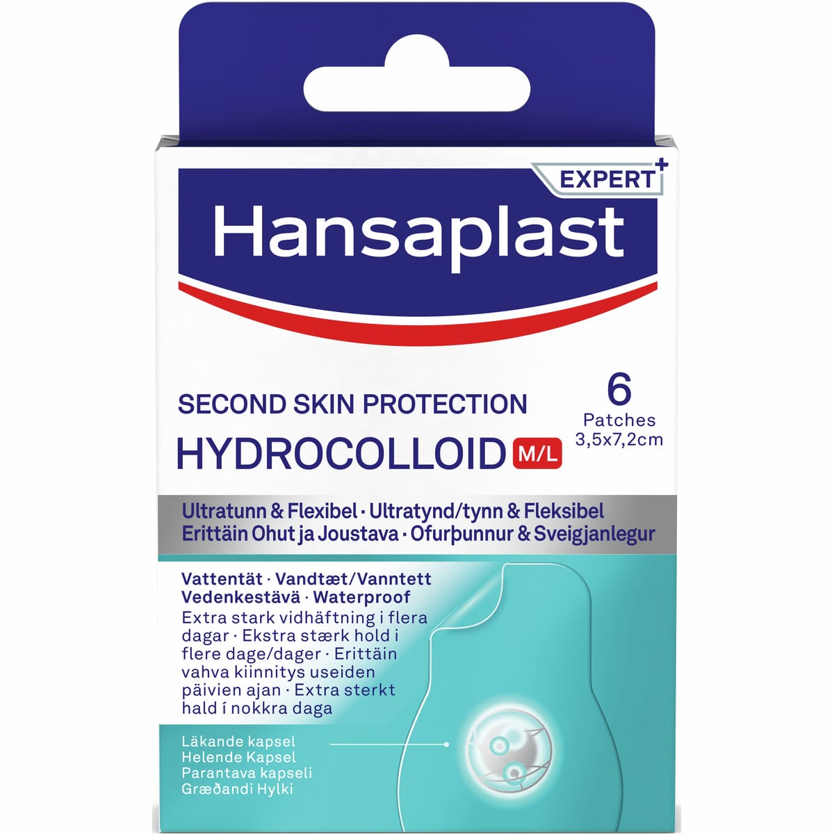 Hansaplast Second Skin Protection M/L 6stk