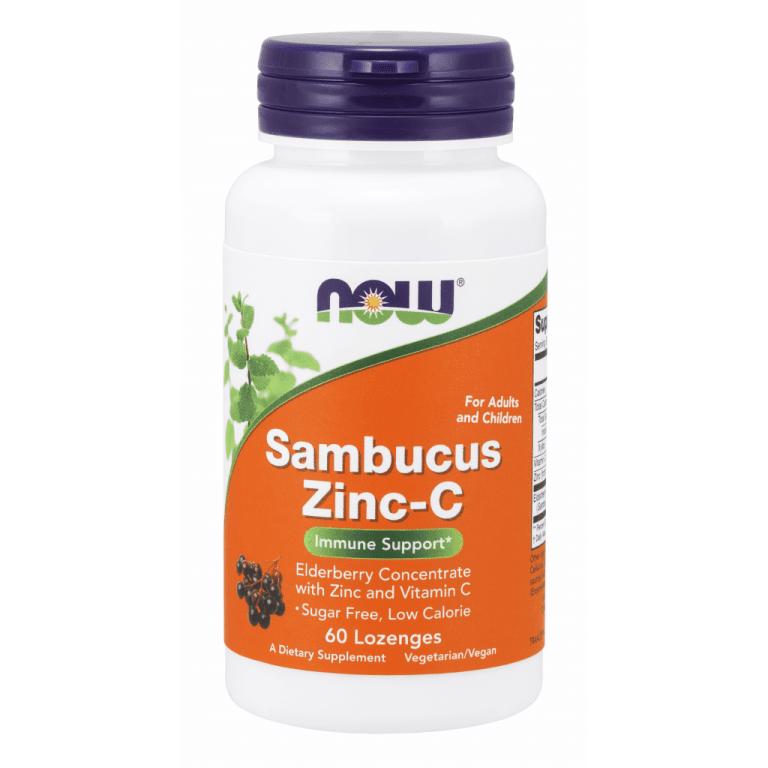 NOW Sambucus Zink C 60stk