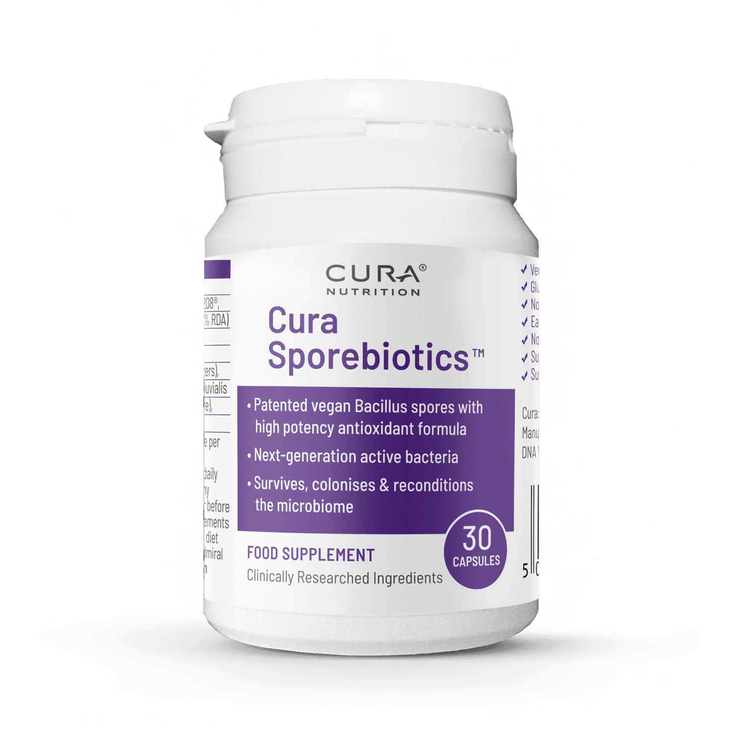 Cura Nutrition Sporebiotics 30 töflur