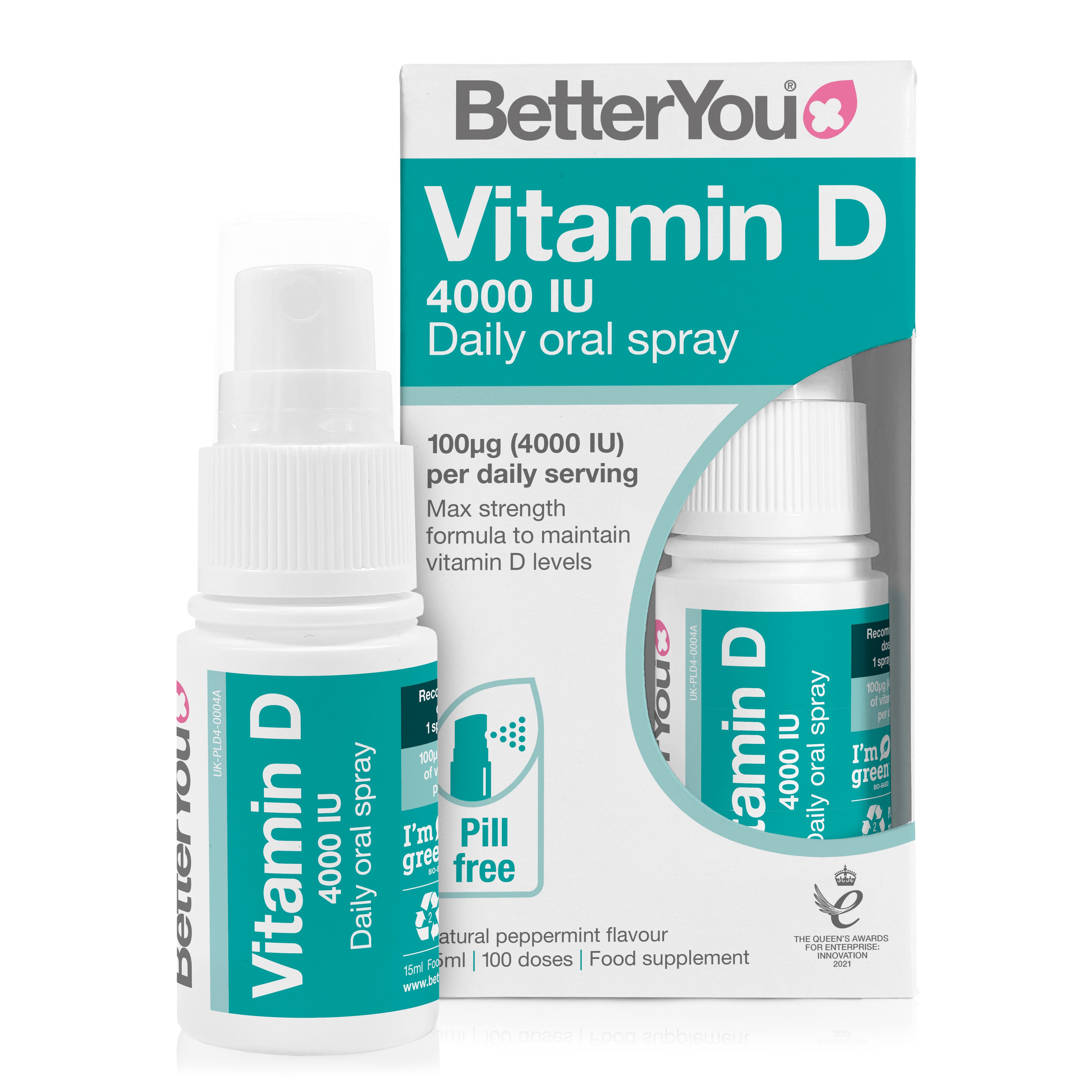 BetterYou Dlux 4000 Munnúði 15ml