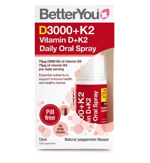 BetterYou D-Lux +K2 Vítamín Munnúði 12ml