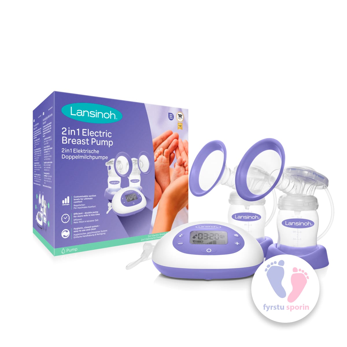 Lansinoh Rafmagns Brjóstadæla Tvöföld