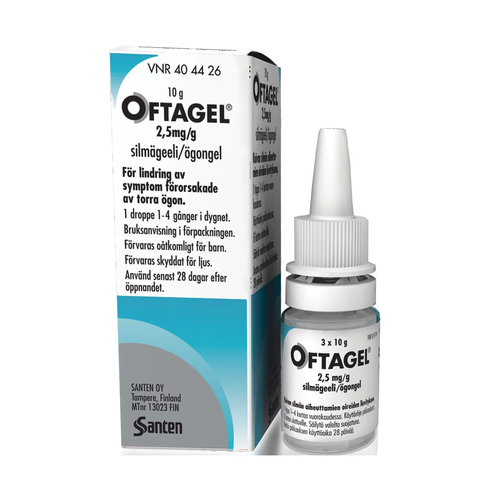 Oftagel augngel 2,50 mg/g 10 g