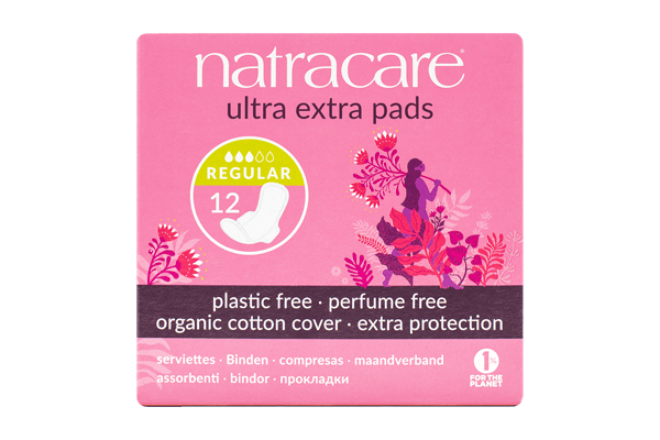 NATRACARE Ultra Extra Pads Regular 12 stk