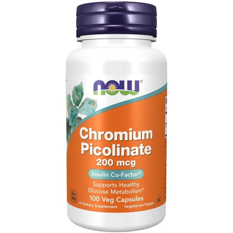NOW Chromium Picolinate 200mcg 100stk
