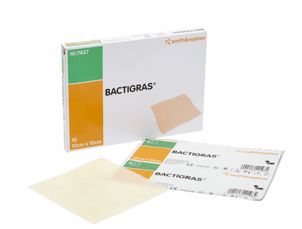 Bactigras Grisja 5x5cm 50stk