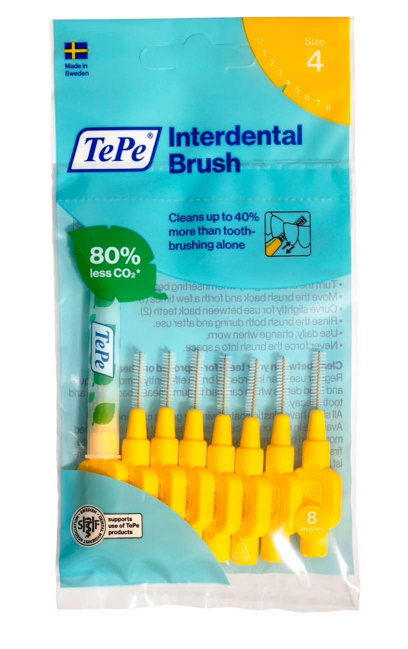 TePe Millitannburstar 0.7mm Gulur