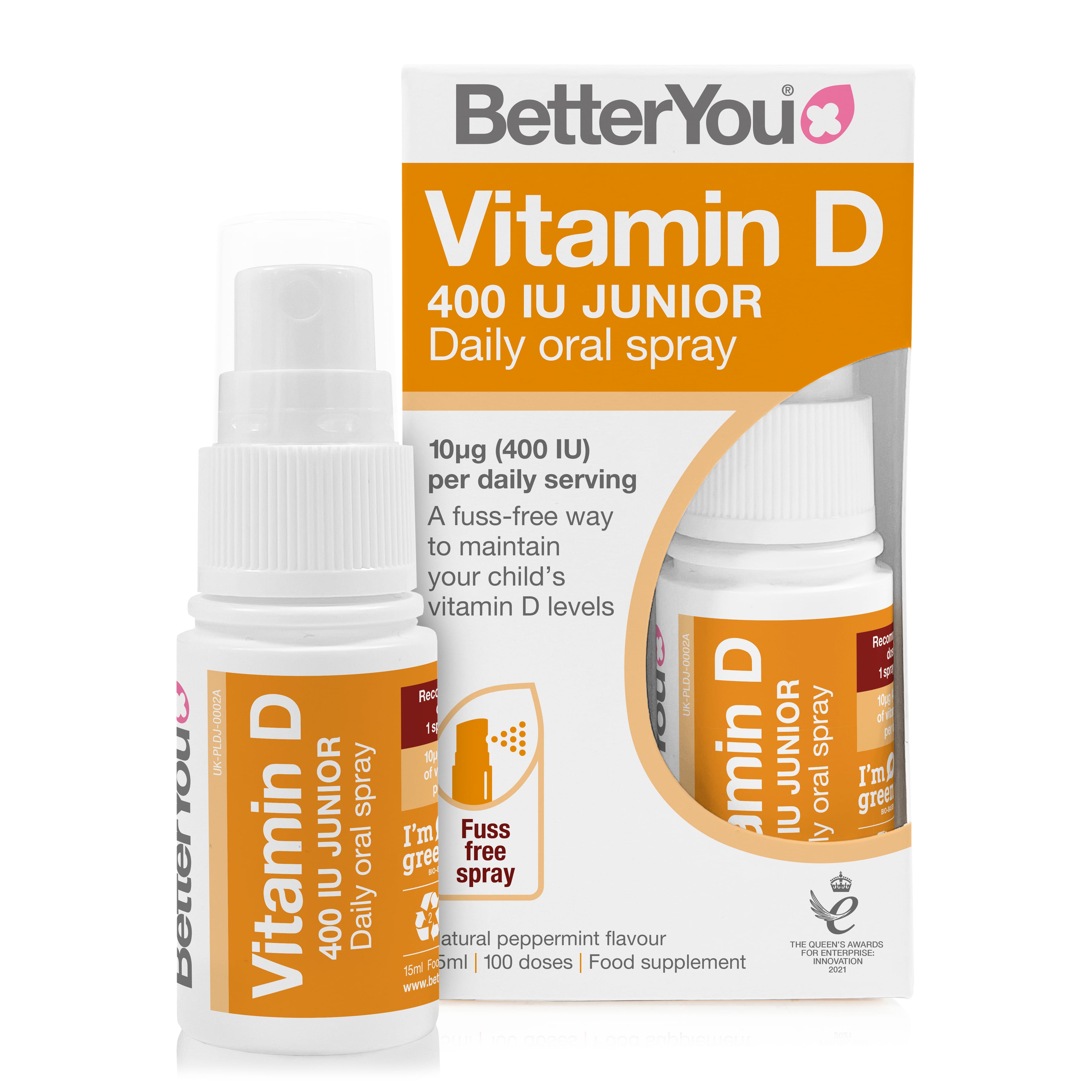 BetterYou D-Lúx Junior Börn 3ára+ Munnúði 15ml
