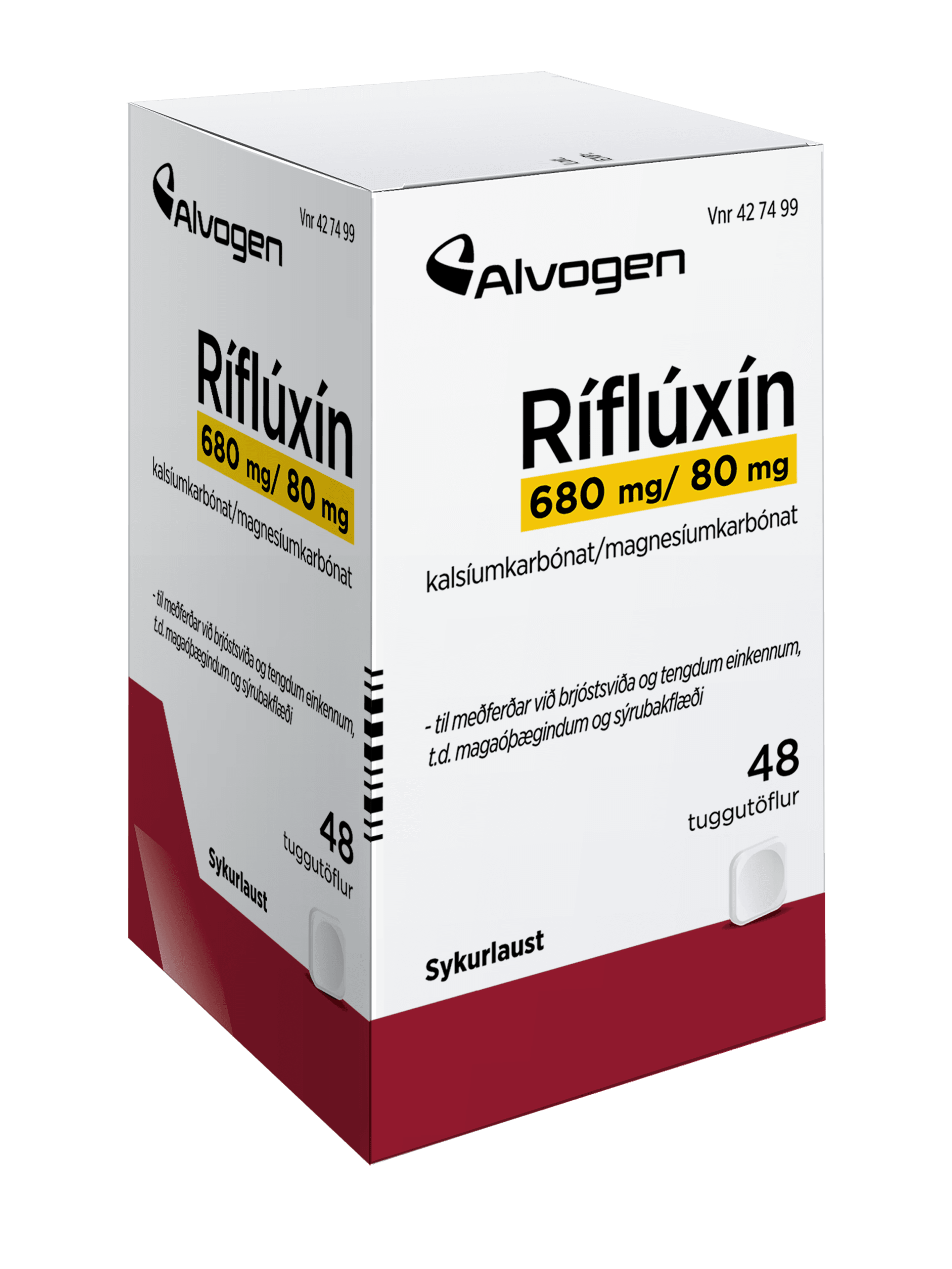 Ríflúxín, sog/tugg 0 48 stk