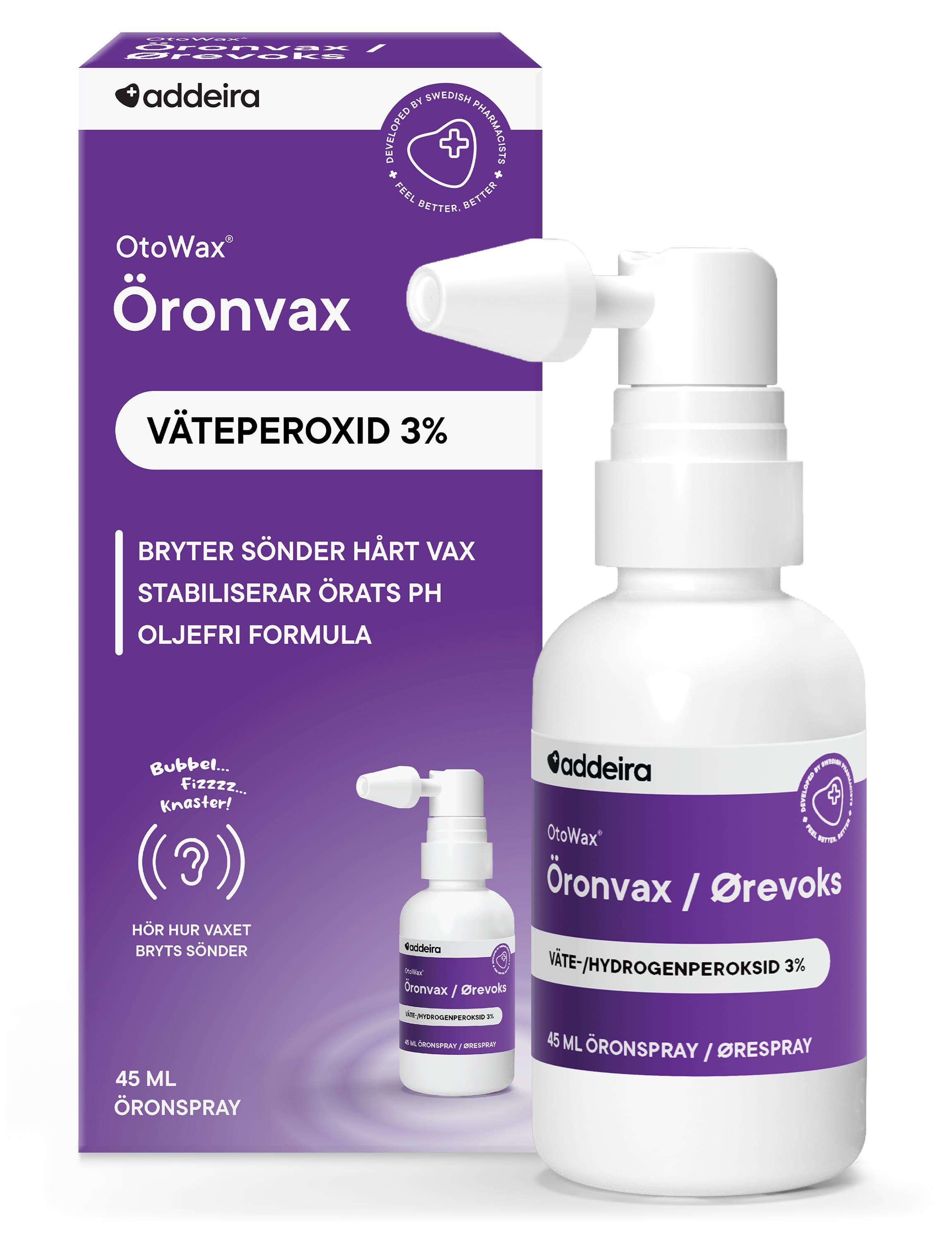 OtoWax® eyrnadropar sem leysa upp eyrnamerg 45ml